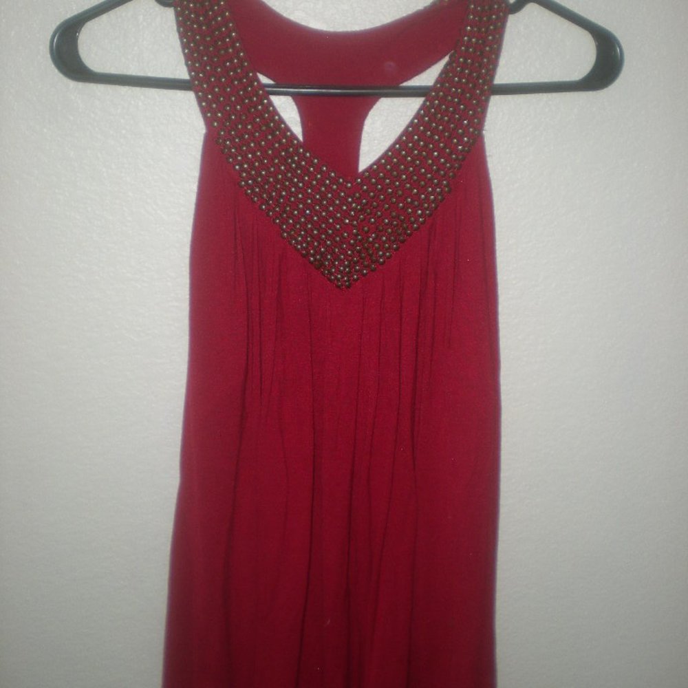 SPENSE Brand  Top  Shirt   NWOT  Red   Size Medium Halter